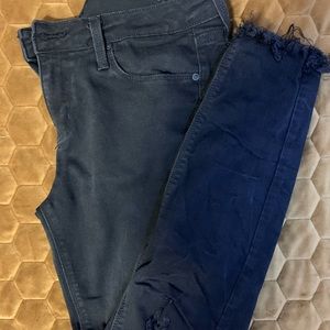 Just Black Destroyed Skinny Jeans